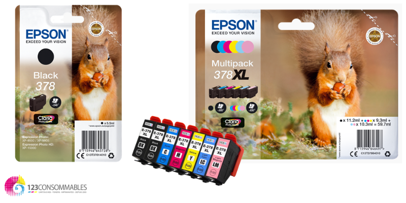 CARTOUCHES JET D'ENCRE POUR EPSON